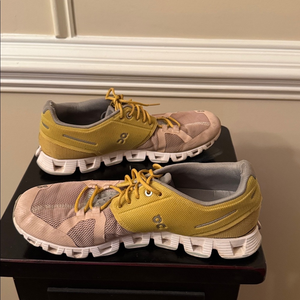 On Cloud Running Walking Women's Sneakers Rose Sand Pink Blush Green size 8.5 - Picture 5 of 7